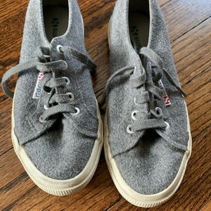 Superga 2750 gray wool sneakers